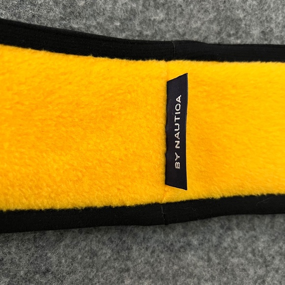 NAUTICA COMPETITION Vintage 90s Yellow Fleece Ear Warmer Headband - Picture 6 of 6
